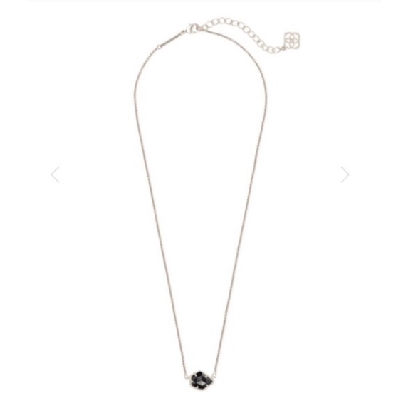 KENDRA SCOTT • Tess Black Opaque Glass Necklace - Picture 2 of 4